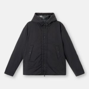 STONE ISLAND – COMPACT COTTON NYLON JERSEY-TC REVERSIBLE HOODED JACKET