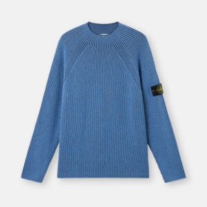 STONE ISLAND – VANISÉ FULL RIB RWS WOOL MOCK NECK JUMPER