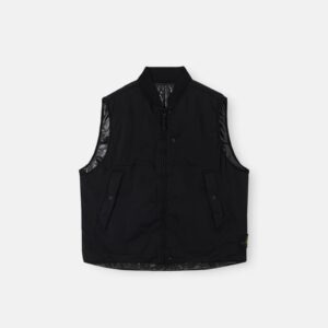 STONE ISLAND – COMPACT COTTON NYLON JERSEY-TC REVERSIBLE VEST